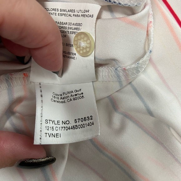 EUC - Women’s Cobra PUMA Golf Roadmap Stripe Polo - Size L - Picture 10 of 12